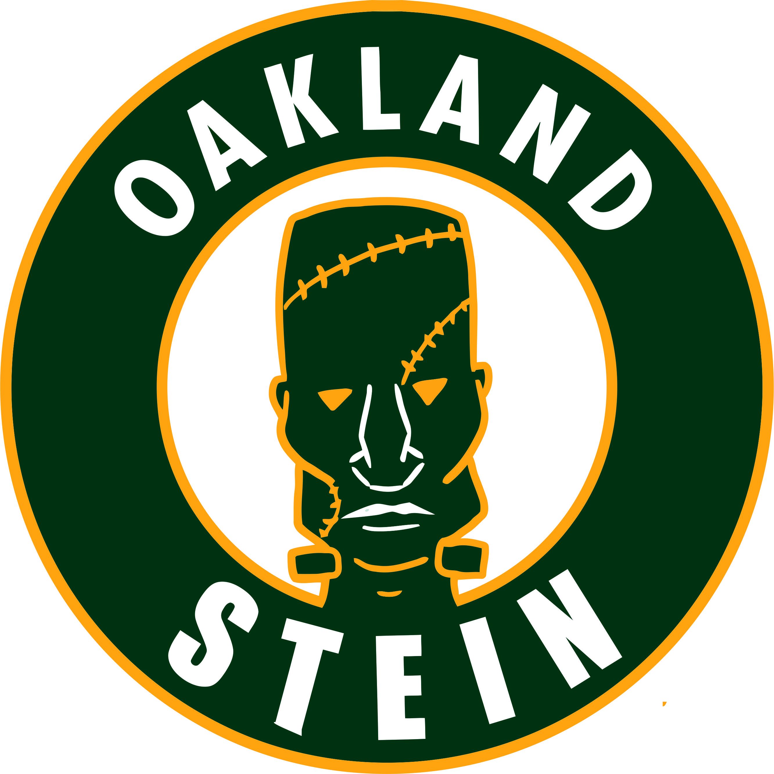 Oakland Athletics Steins Logo fabric transfer